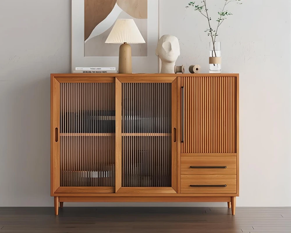 glass front buffet sideboard